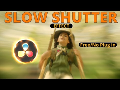 How To do Slow Shutter Effect In Davinci Resolve(FREE Version)