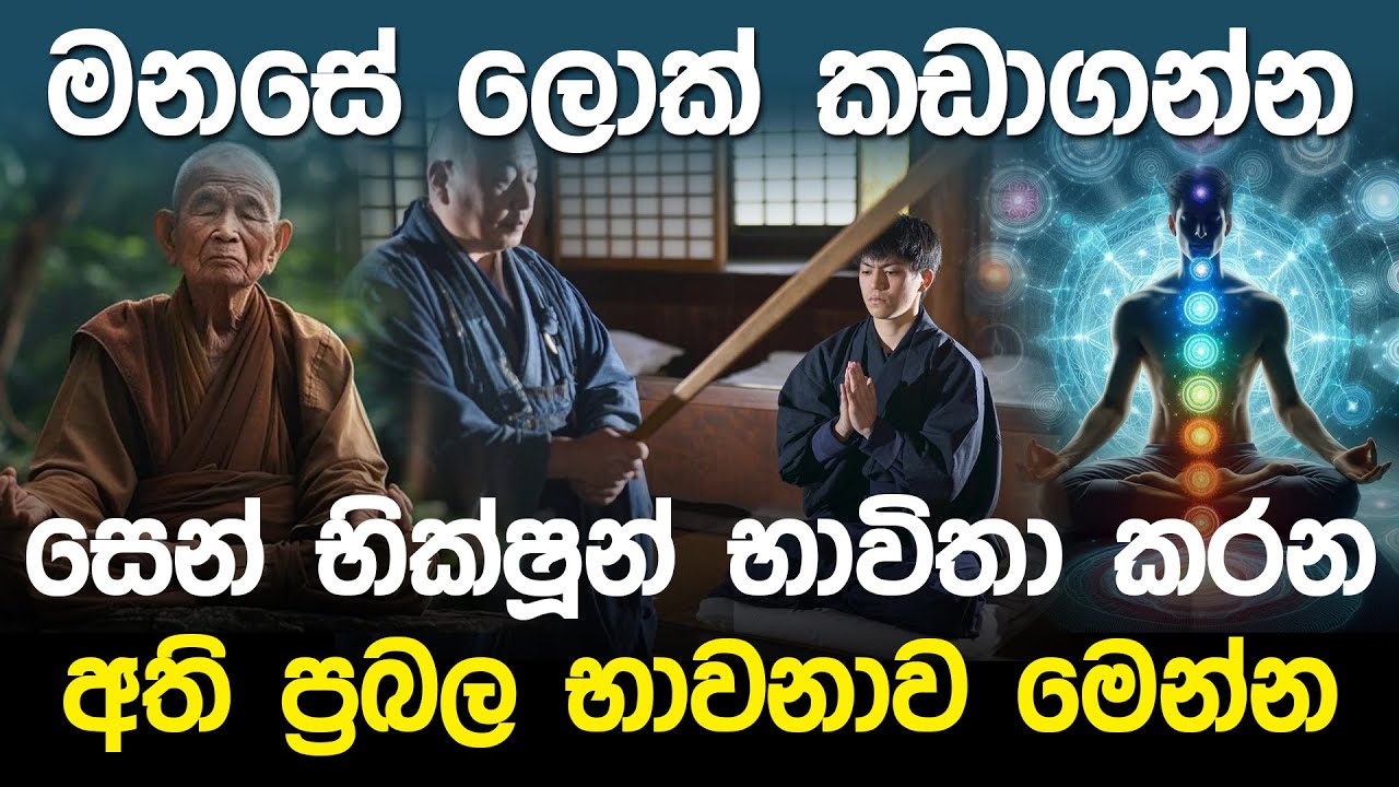 ලොක් කඩාගන්න සෙන් භික්ෂූන් භාවිතා කරන භාවනාව | Zen Monk Meditation |