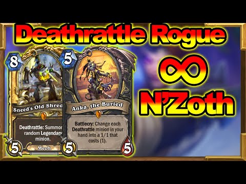 Anka Deathrattle Rogue | Gigantic Crazy Infinite Minions | N'Zoth, Shredder & Khartut | Hearthstone
