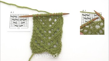 How to knit A.1 in DROPS 146-3