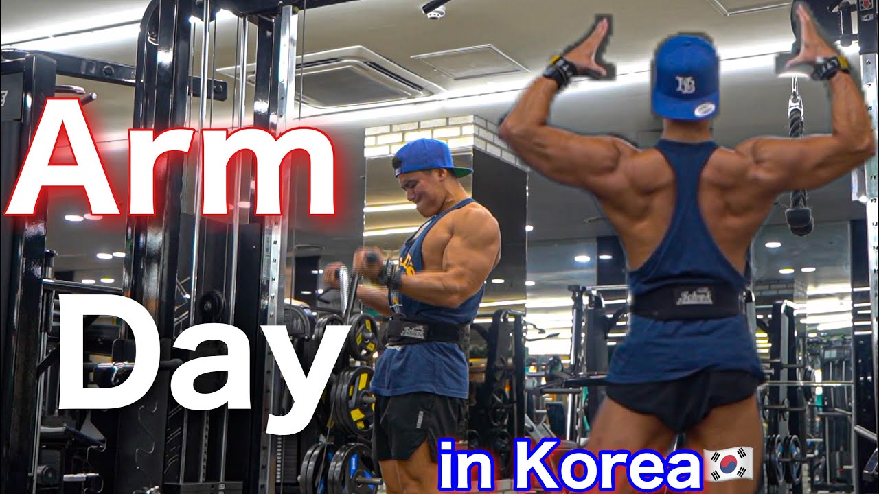 Arm Day] Found an amazing gym by accident in Busan and even made