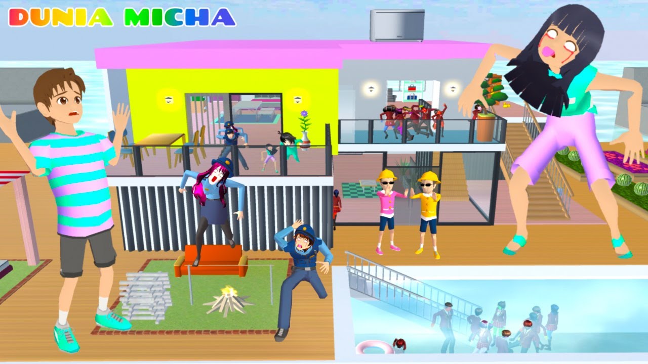 Yuta Tau Zombie Lava Tidak Takut Air Mio Malah Kejebak Di Kapal Apung Laut Kena Gigit Zombie