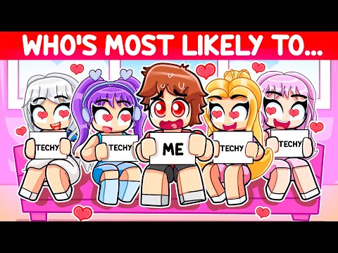 I Played WHO’S MOST LIKELY With MY CRAZY FAN GIRLS… (Roblox Brookhaven)