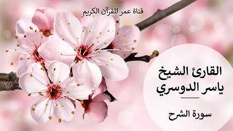 094   سورة الشرح   القارئ الشيخ ياسر الدوسري