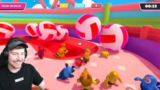 MrBeast Gaming! Can You Beat Fall Guys Without Jumping