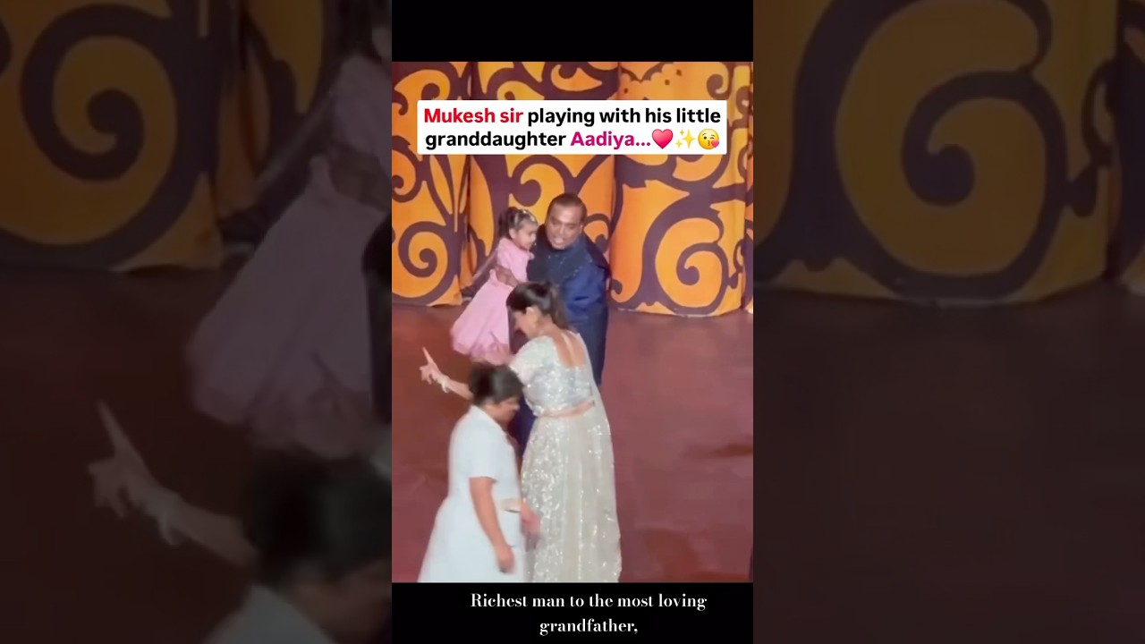 Mukesh Ambani’s Adorable Playtime with Granddaughter Aadiya 💖👶