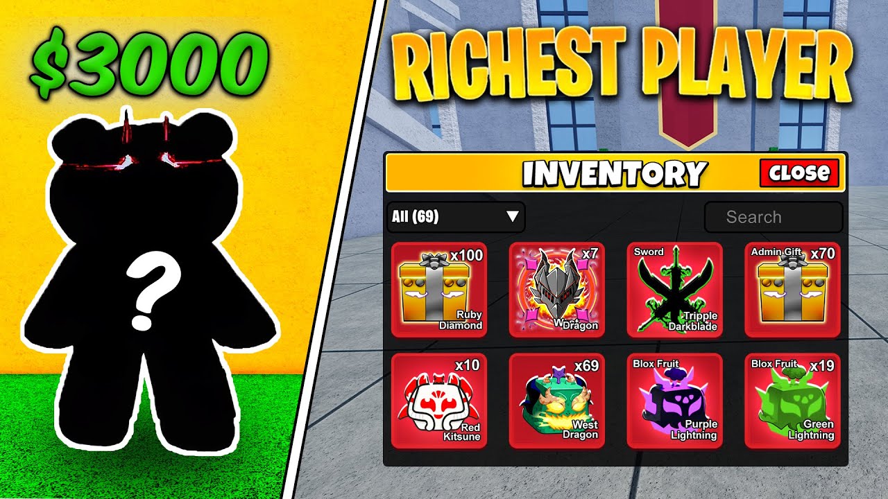 EXPOSING The INDIAS RICHEST Player In Blox Fruits (hindi) Grizzly Bear