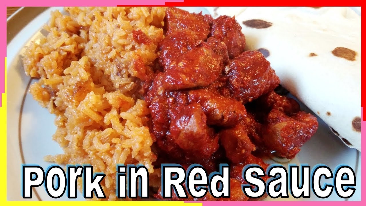 Mexican Pork In Red Sauce YouTube