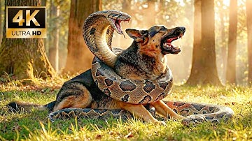 Brave Rescue Team Saves German Shepherd from Giant Snake’s Deadly Coils 🐍 #dogs #animals #rescue