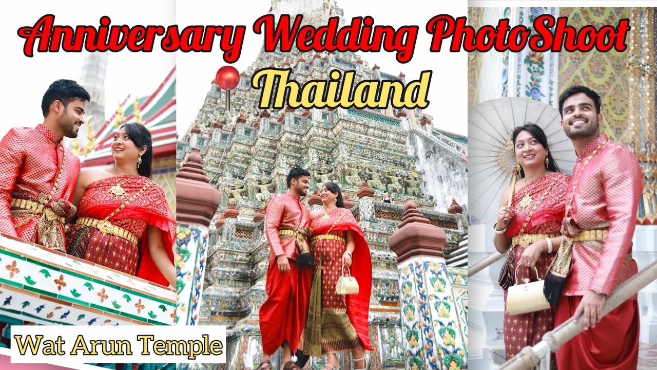 Did photoshoot in Thailand 🇹🇭 | Wat Arun Temple❤️|Wedding Anniversary In Bangkok🌸