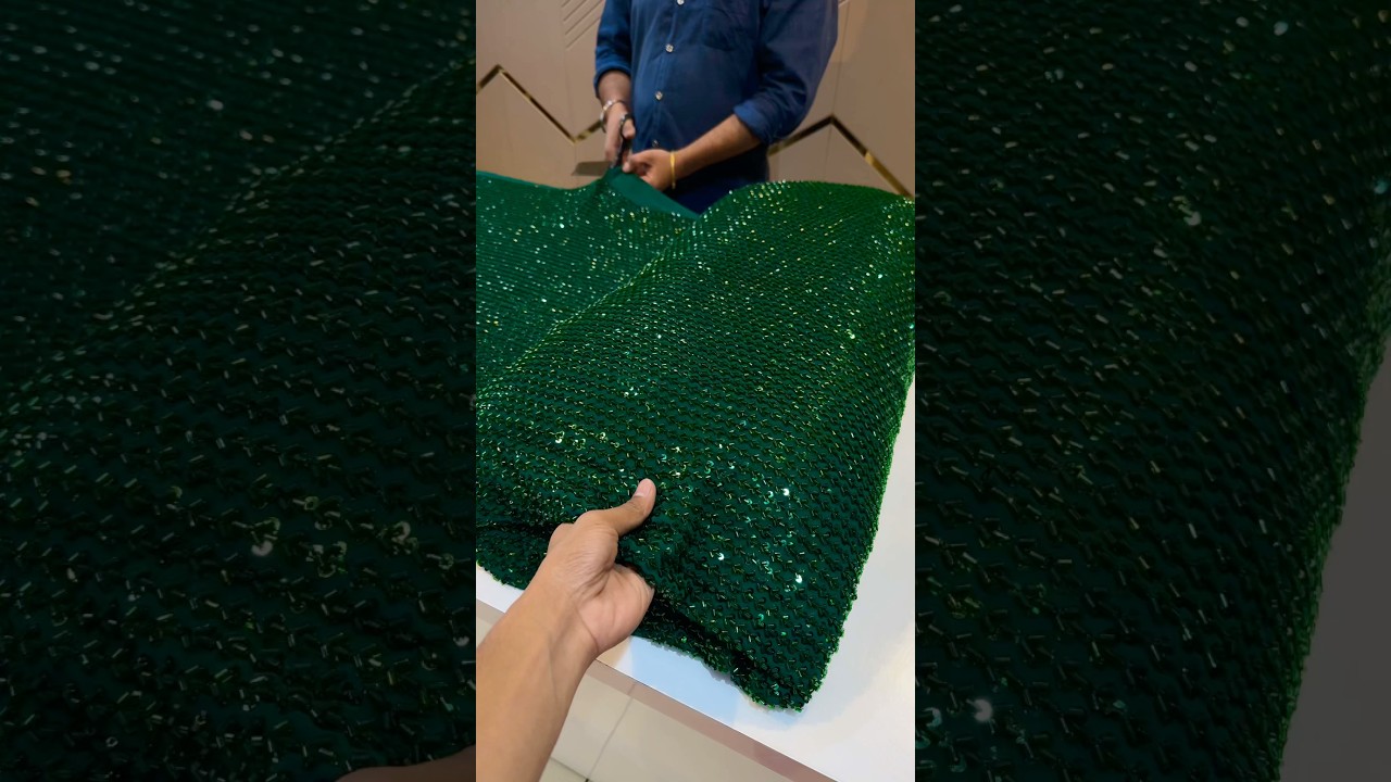 Bottle green colour added in beautiful Amaira georgette handwork Collection 🌸❤️🥺💞✨😍