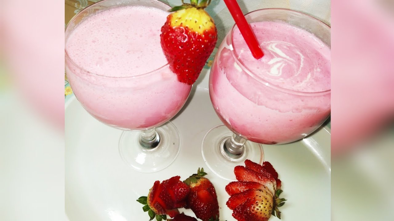 Strawberry Milkshake in Mc’donalds style recipe by Maano Is Cooking