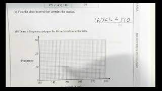 GCSE Median from a Frequency Table and Constructing a Frequency Polygon