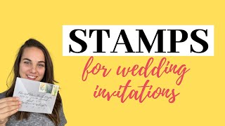 Stamps for Wedding Invitations - get the right postage!