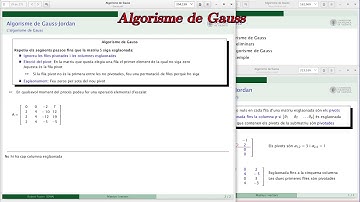 Algorisme de Gauss |  | UPV