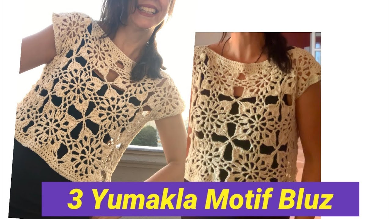 Kolay Motifle Bluz / Crochet Top