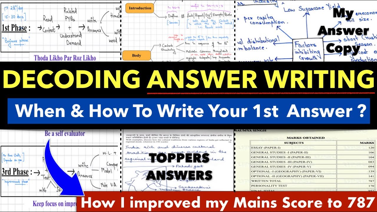 ANSWER WRITING STRATEGY For UPSC 2024/25(Thoda Likho Par Roz Likho ...
