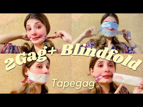 Cleave Gag Blindfold Gag Talk With Medical Tape Aqsaadil Challenge Gag Blindfold Cleave Tape