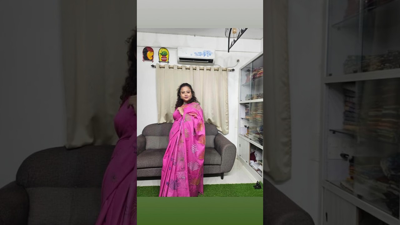 Beautiful Kantha Stitch Saree From Bengal Artwork