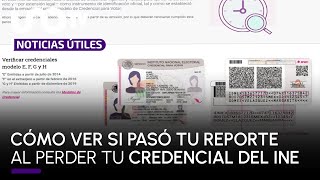Athlete Statistics ¿Cómo ver si pasó tu reporte en caso de pérdida de la credencial del INE?
