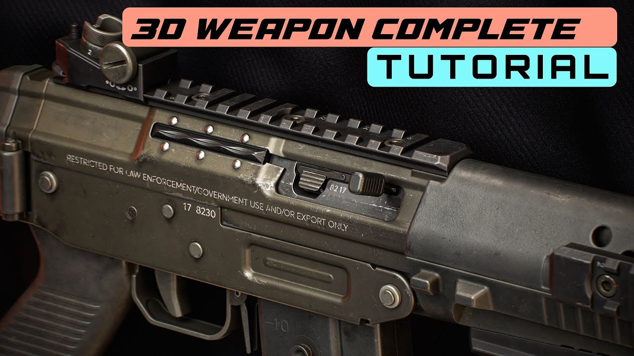 Ultimate 3D Weapon Tutorial For Portfolio - YouTube