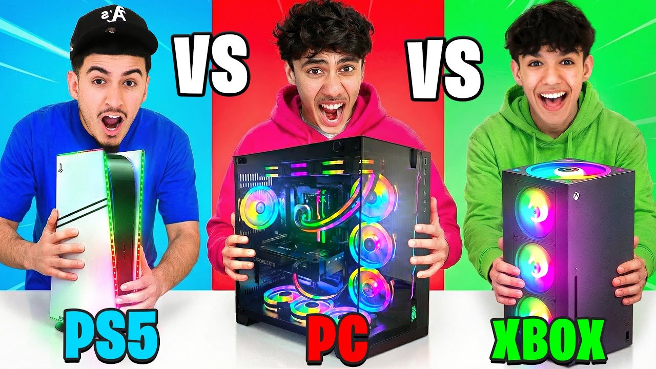 PS5 vs Xbox vs Gaming PC! We Built 3 Insane Gaming Setups!