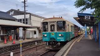 長良川鉄道 ナガラ3形305号 ネコロジーラッピング 関駅発車