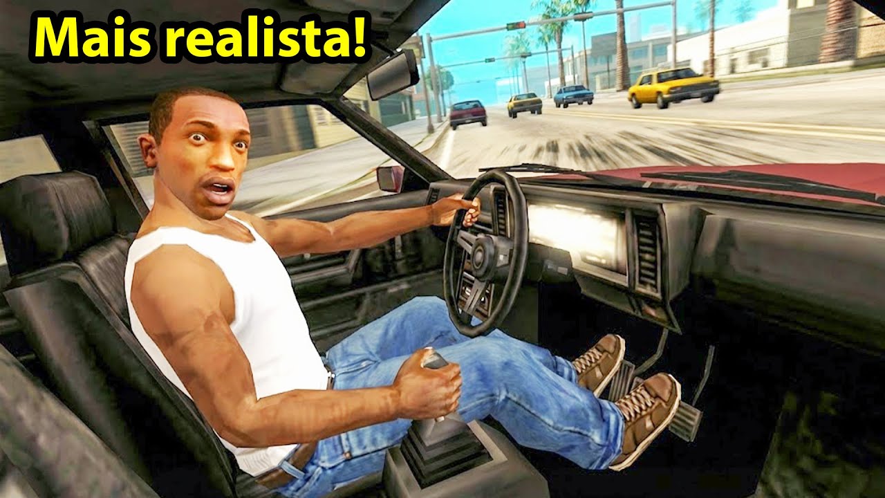 Instalei mods MAIS REALISTAS pro GTA San Andreas, um deles é SURREAL (novo mod 2025)