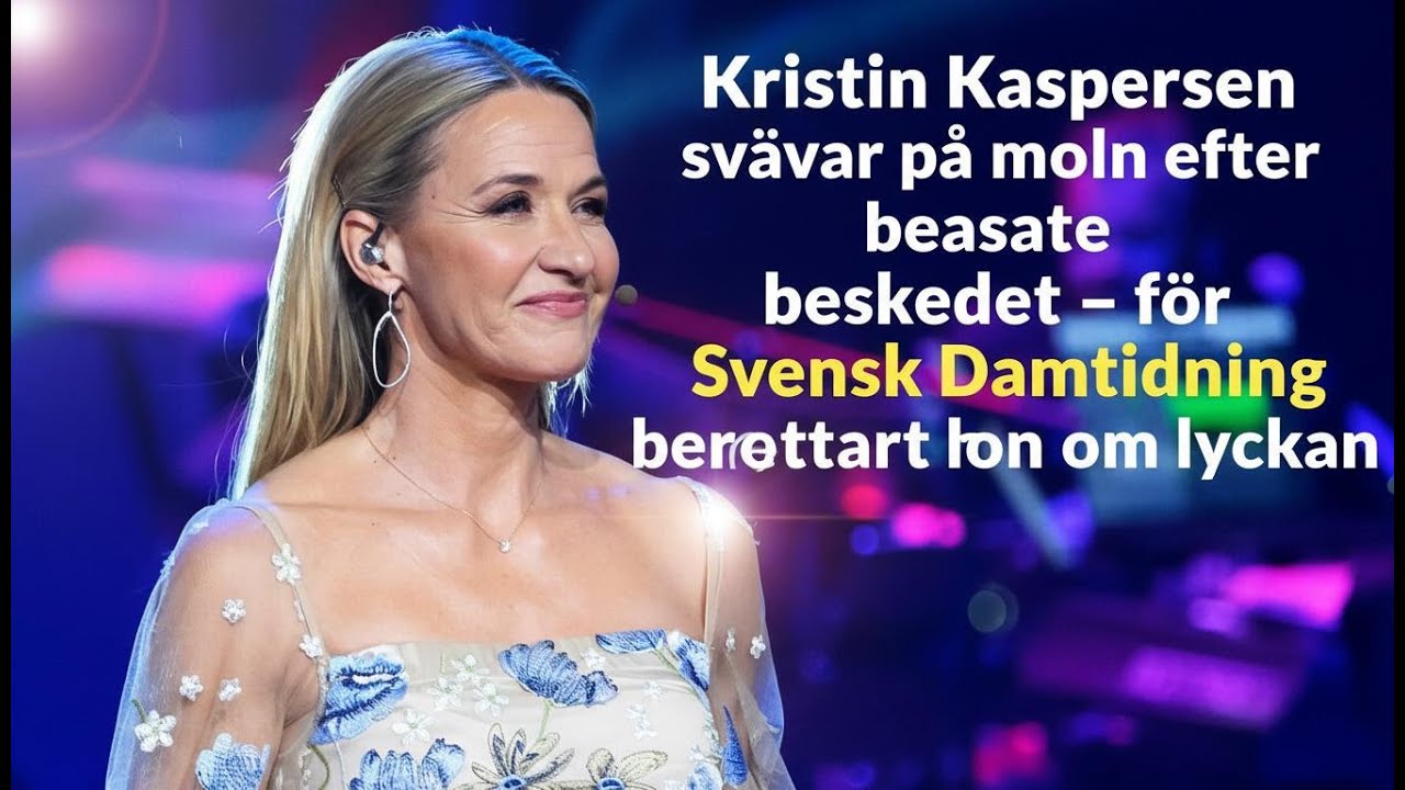 Kaspersen svävar på moln efter senaste beskedet – för Svensk Damtidning berättar hon om lyckan