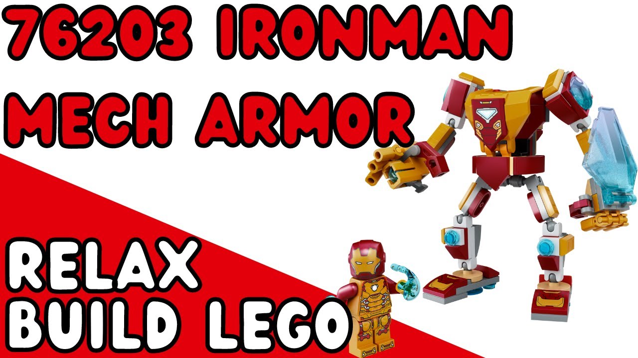 LEGO Build 76203 Ironman Mech Armor, Long Build ♫Alternative♫