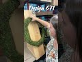DIY Ivy and Sunflowers Moss Wreath with Double Bows | Summer Front Door Decor