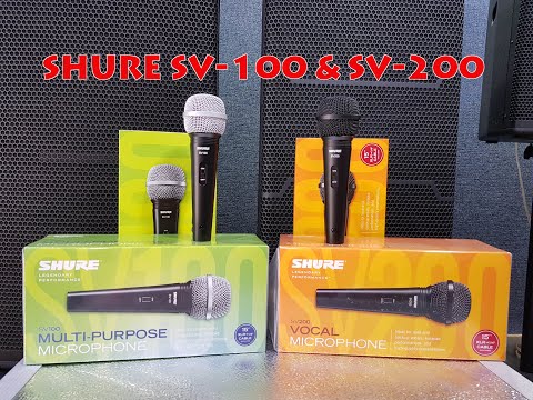 REVIEW MICROPHONE SHURE SV-100 SV-200 ORIGINAL BERGARANSI RESMI 1 TAHUN