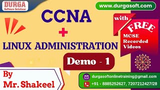 CCNA + LINUX Administration tutorials || Demo - 1 || by Mr. Shakeel On 27-01-2025 @9PM IST