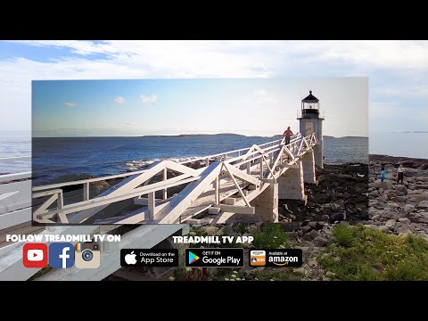 Recreating the turn with Forrest Gump at Marshall Point Lighthouse