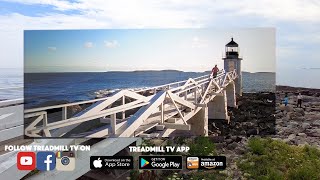 Recreating the turn with Forrest Gump at Marshall Point Lighthouse