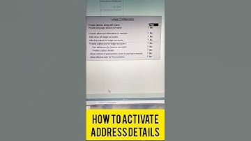 How to Activate Address Details in Tally? Shortcut Keys of Tally ! #tally #shorts #shortfeed