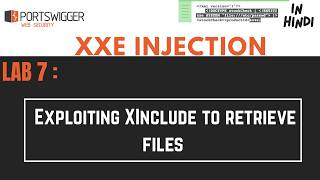 XXE Lab 7 | Exploiting XInclude to retrieve files | PortSwigger | In Hindi