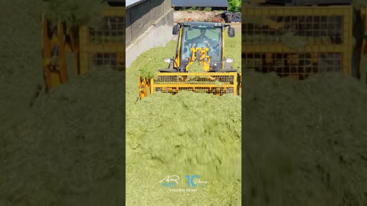 TM320S bossing the silage pit