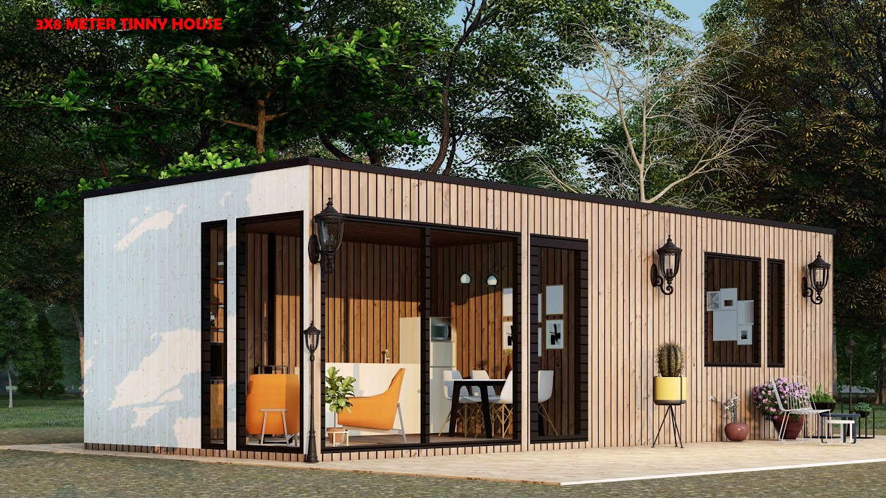 TINY HOUSE / (3X8 METER) HOUSE ANIMATION / HOUSE WALKTHROUGH /TINNY ...