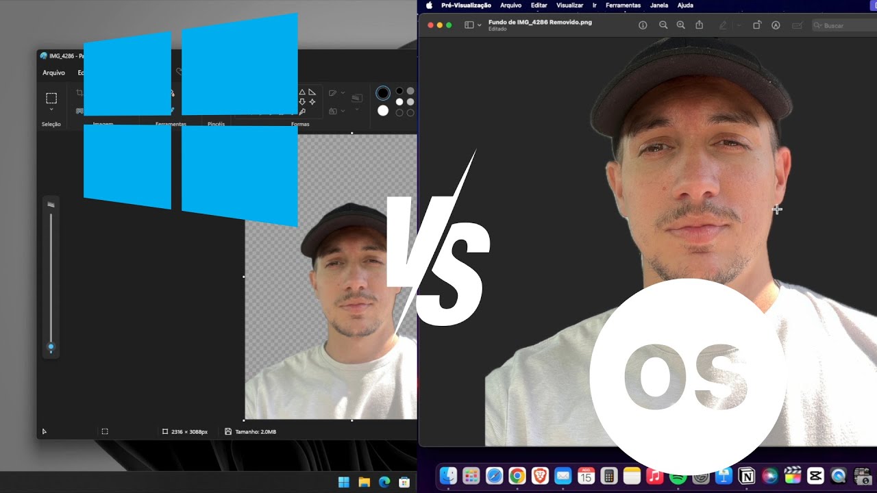 Quem remove o fundo das imagens mais rápido e melhor Mac ou Windows ?