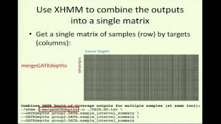 BroadE: XHMM: Discovery and Genotyping of Copy Number Variation from Exome Read Depth 07102013 13