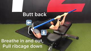 Prayer Stretch w/ Dowel