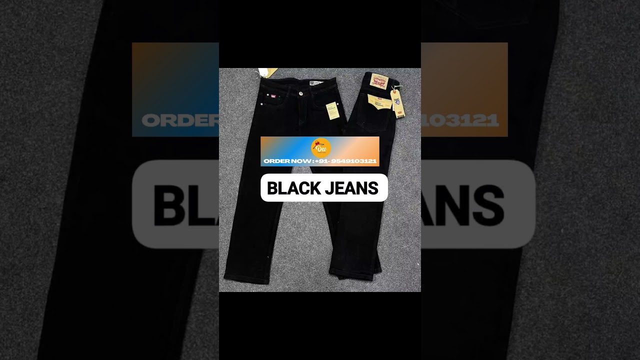 Men's Black Narrow Fit Jeans | Dev Creation