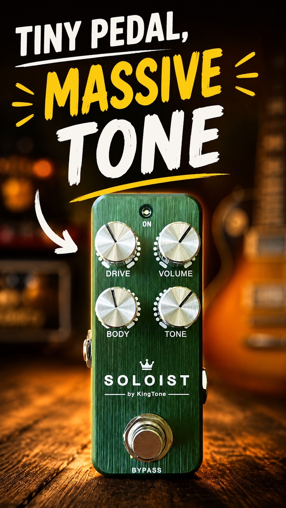 The Soloist Overdrive Pedal by KingTone #guitarpedals #guitar