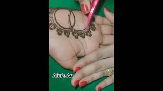 Front Hand Simple Mehedi Design By Afras Art.,....... Easy Henna Design...... Fulll Design