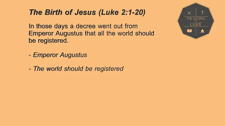 6. The Birth of Jesus (Luke 2:1-20)