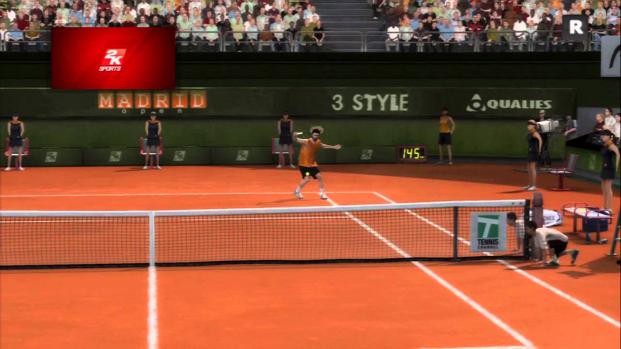 Topspin 4 Expert Mode Madrid Semi Final vs Roger Federer Dropshot Lobbing Masterclass