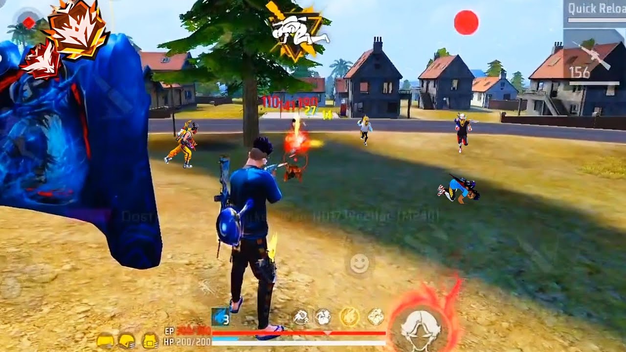 FREE FIRE 🔥 99% Headshot Rate 🎯 Solo vs Squad 💪 HandCam GamePlay 👽 Full ...