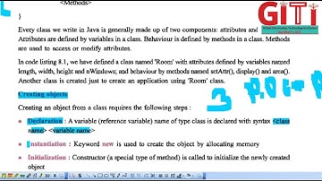 12 Ch 8 Classes and Object in Java Room Program Explain Textbook Theory (S7)