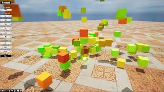 Autonomous Agents, flying, seek, flee,force field and flocking (Unreal Engine, C++)